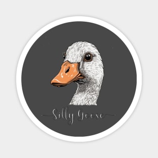 Silly goose meme funny trendy novelty farm design Magnet